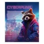 Тетрадь 12л., клетка BG Cyberpunk, выб.лак