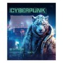 Тетрадь 12л., клетка BG Cyberpunk, выб.лак