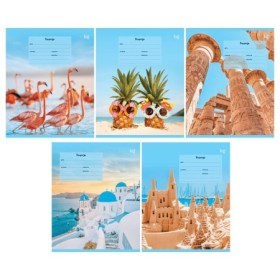 Тетрадь 18л., клетка BG Holidays, выб.лак