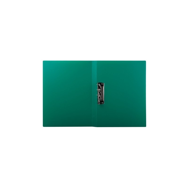 Папка с прижимом, цвет зеленый,  0,55 мм