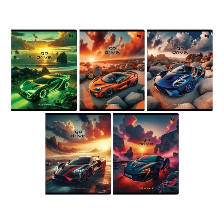Тетрадь 40л., А5, клетка BG Go drive
