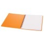 Тетрадь 48л., А5, клетка на гребне BG Neon, пластиковая обложка, оранжевая