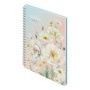 Тетрадь 80л., А5, клетка на гребне BG Flower gallery, глянцевая ламинация, твердая обложка
