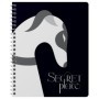 Тетрадь 80л., А5, клетка на гребне ВG Secret Place, матовая ламинация, выб. лак, фольга