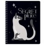 Тетрадь 80л., А5, клетка на гребне ВG Secret Place, матовая ламинация, выб. лак, фольга