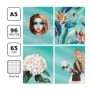 Тетрадь 96л., А5, клетка BG Fantasy, металлизированный пантон