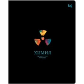 Тетрадь предметная 48л. BG Информационное поле - Химия, soft-touch ламинация, выб. лак