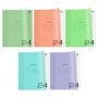 Тетрадь 24л., клетка BG UniTone. MIX, пластиковая обложка
