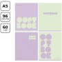 Тетрадь 96л., А5, клетка BG Monocolor. Combination