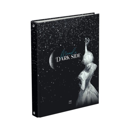 Тетрадь на кольцах А5, 200л., BG Dark miracle, 4 цвет. блок, глянцевая ламинация