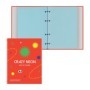 Тетрадь на кольцах А5, 200л., BG Crazy neon, 4 цвет. блок, глянцевая ламинация