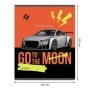 Тетрадь 40л., А5, клетка BG Go to the moon, эконом