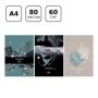 Тетрадь 80л., А4, клетка BG Wonder, тиснение голографической фольгой