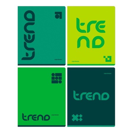 Тетрадь 48л., А5, клетка BG Monocolor. Green trend