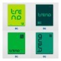 Тетрадь 48л., А5, клетка BG Monocolor. Green trend