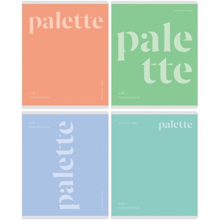 Тетрадь 48л., А5, клетка BG Monocolor. Palette