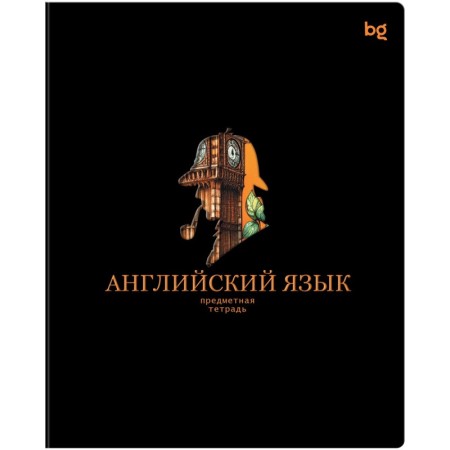 Тетрадь предметная 48л. BG Информационное поле - Английский язык, soft-touch ламинация, выб. лак