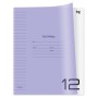 Тетрадь 12л., линия BG UniTone. Neon, пластиковая обложка, неон сиреневый