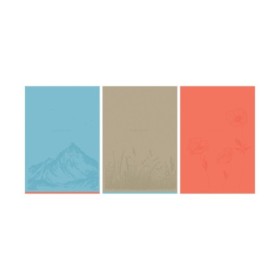 Тетрадь 96л., А4, клетка BG Monocolor. Serenity, выб. лак