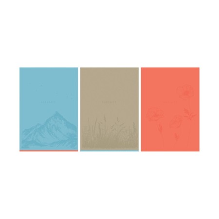 Тетрадь 96л., А4, клетка BG Monocolor. Serenity, выб. лак