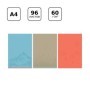 Тетрадь 96л., А4, клетка BG Monocolor. Serenity, выб. лак