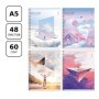 Тетрадь 48л., А5, клетка на гребне BG Reflection