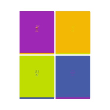 Тетрадь 48л., А5, клетка BG Monocolor. Chat, неоновая краска