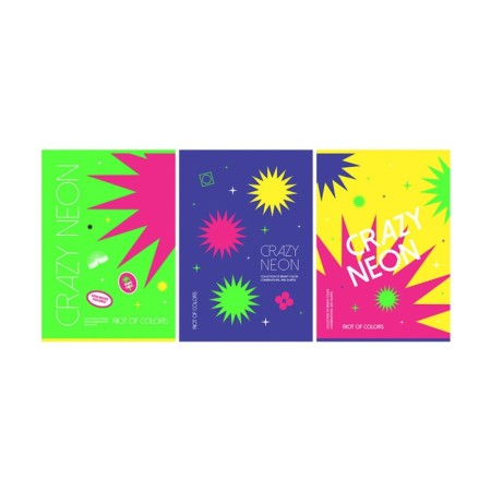 Тетрадь 96л., А4, клетка BG Crazy neon, неоновая краска