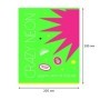 Тетрадь 96л., А4, клетка BG Crazy neon, неоновая краска
