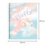Тетрадь 80л., А5, клетка на гребне BG Fluffy, матовая ламинация