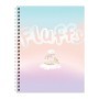 Тетрадь 80л., А5, клетка на гребне BG Fluffy, матовая ламинация