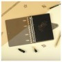 Тетрадь на кольцах 120л., А5, клетка MESHU Black cat, с пластиковой обложкой