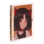 Тетрадь на кольцах 120л., А5, клетка MESHU Neko, с пластиковой обложкой