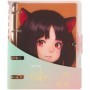Тетрадь на кольцах 120л., А5, клетка MESHU Neko, с пластиковой обложкой
