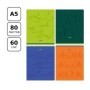 Тетрадь 80л., А5, клетка BG Monocolor. Стихии, выб. лак