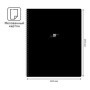 Тетрадь 80л., А5, клетка на гребне BG In black, выб. лак, двойная обложка