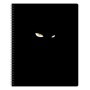 Тетрадь 80л., А5, клетка на гребне BG In black, выб. лак, двойная обложка