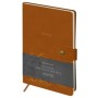 Записная книжка А5 80л., ЛАЙТ, кожзам, Greenwich Line "Outline. Dream by the sea" с замком, тиснение фольгой, внутренний карман