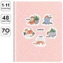 Дневник 1-11 кл. 48л. ЛАЙТ Greenwich Line "Funny cats", диз. бумага, печать, матовая ламинация, аппликации, тиснение, тон. Блок