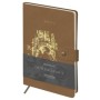 Записная книжка А5 80л., ЛАЙТ, кожзам, Greenwich Line "Outline. Venice", с замком, тиснение фольгой, внутренний карман, блок
