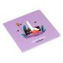 Записная книжка 170*170мм 40л. на скрепке MESHU "Quack-Quack", soft-touch ламинация, выборочный УФ-лак, блок без линовки