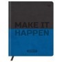 Дневник 1-11 кл. 48л. (твердый) BG "Double. Make it happen", иск. кожа, комбинирование материалов, тиснение, ляссе