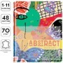 Дневник 1-11 кл. 48л. (твердый) Greenwich Line "Abstract", иск. кожа, УФ-печать, нашивка-карман, тон. блок, ляссе