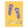 Записная книжка А5 80л. BG "Summer", матовая ламинация, тиснение голографической фольгой, блок в точку, 100 гр/м2