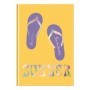 Записная книжка А5 80л. BG "Summer", матовая ламинация, тиснение голографической фольгой, блок в точку, 100 гр/м2
