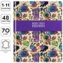 Дневник 1-11 кл. 48л. (твердый) Greenwich Line "Creatures", иск кожа, печать, комбинация материалов, тиснение