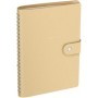 Записная книжка А5 96л. ЛАЙТ, кожзам, скрытый гребень, Greenwich Line "Shimmer. Beige", блок в линию