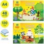 Альбом для рисования 48л., А4, на склейке Мульти-Пульти "Приключения Енота", 120г/м2, с раскраской