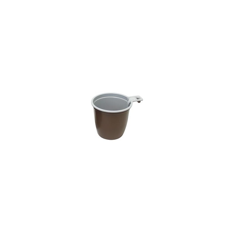 Чашка для горячих напитков, коричневая-внутри белая 180 мл. 50шт.