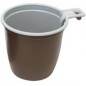 Чашка для горячих напитков, коричневая-внутри белая 180 мл. 50шт.